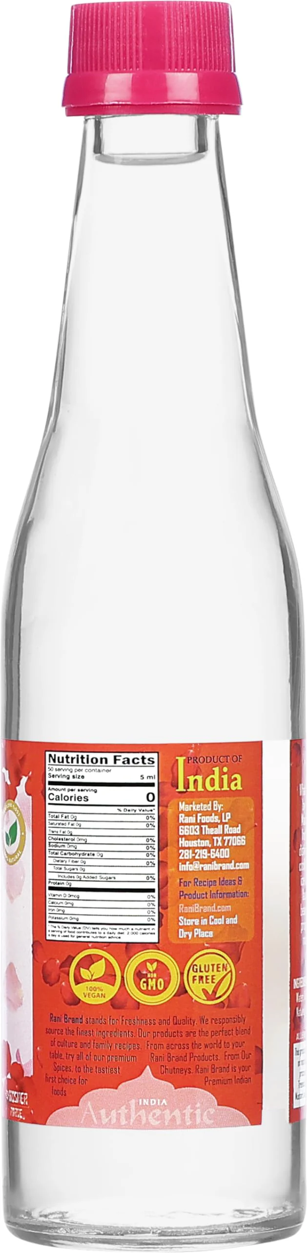 Rani Red Rose Water (Floral Essence of Rose) 8.5 fl oz (250ml) Glass Jar ~ All Natural | Vegan | Gluten Free | NON-GMO | Kosher | Indian Origin - Image 7