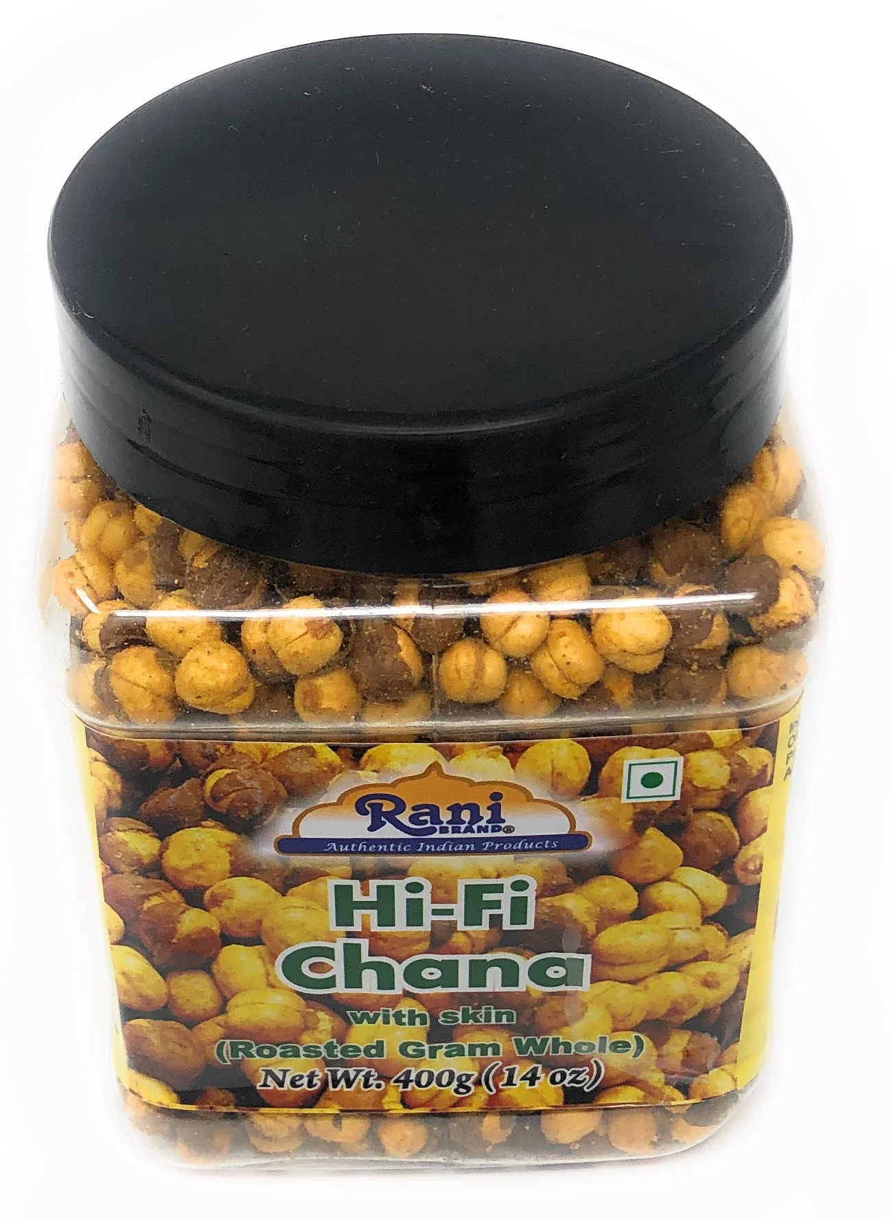 Rani Roasted Chana (Chickpeas) Hi-Fi Flavor 14oz (400g) PET Jar ~ All Natural | Vegan | No Preservatives | Gluten Friendly | Indian Origin | Great Snack, Ready to Eat | Seasoned with 8 Spices - Image 4