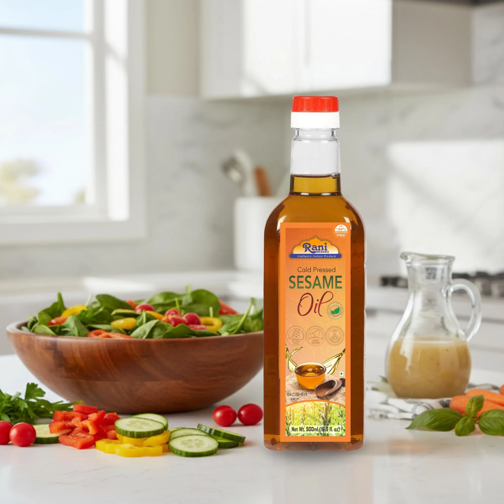 Rani Sesame Oil 16.9 Ounce (500ml) Cold Pressed | 100% Natural | NON-GMO | Kosher | Vegan | Gluten Free - Image 6