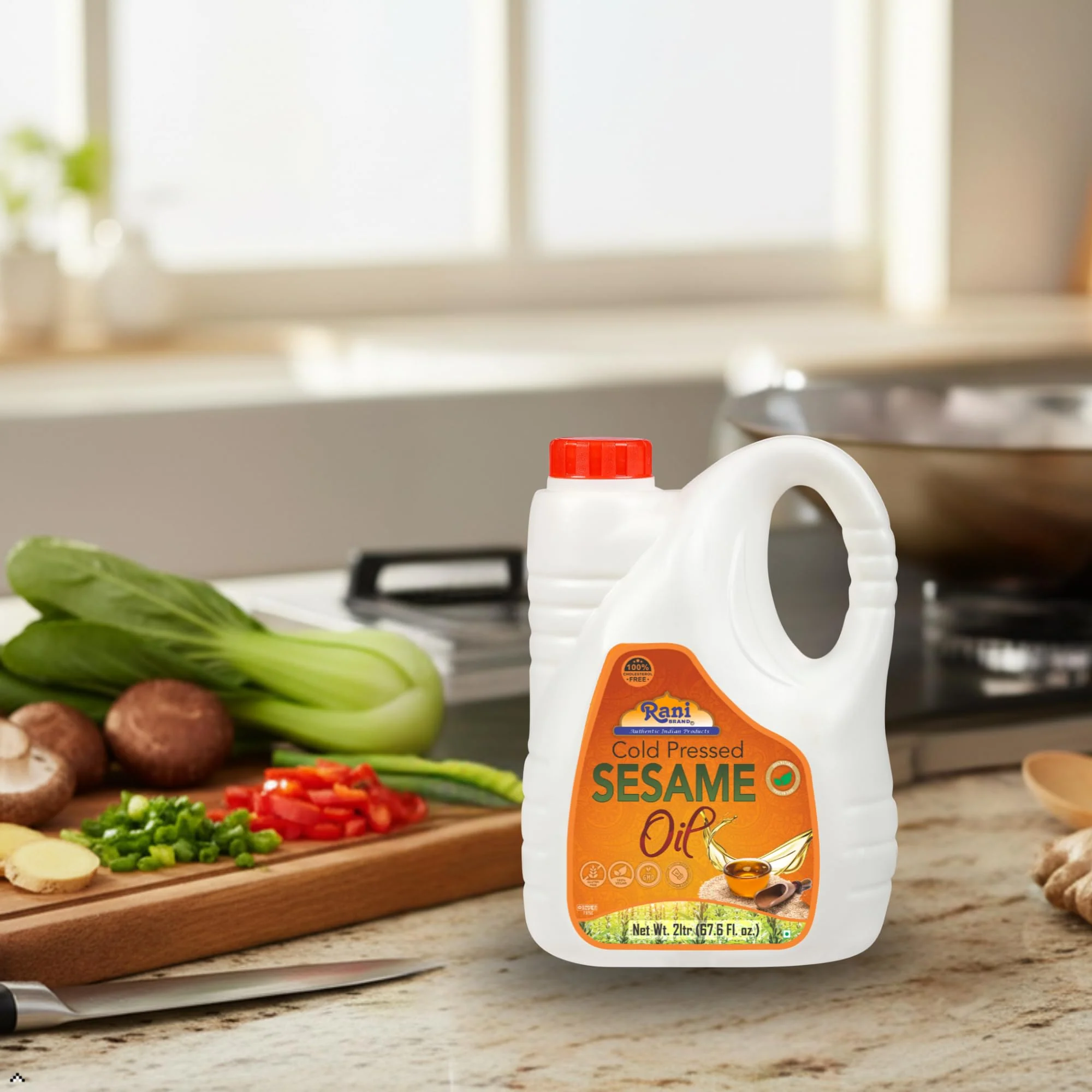 Rani Sesame Oil 67.6 Ounce (2 Liter) Cold Pressed | 100% Natural | NON-GMO | Kosher | Vegan | Gluten Free - Image 5