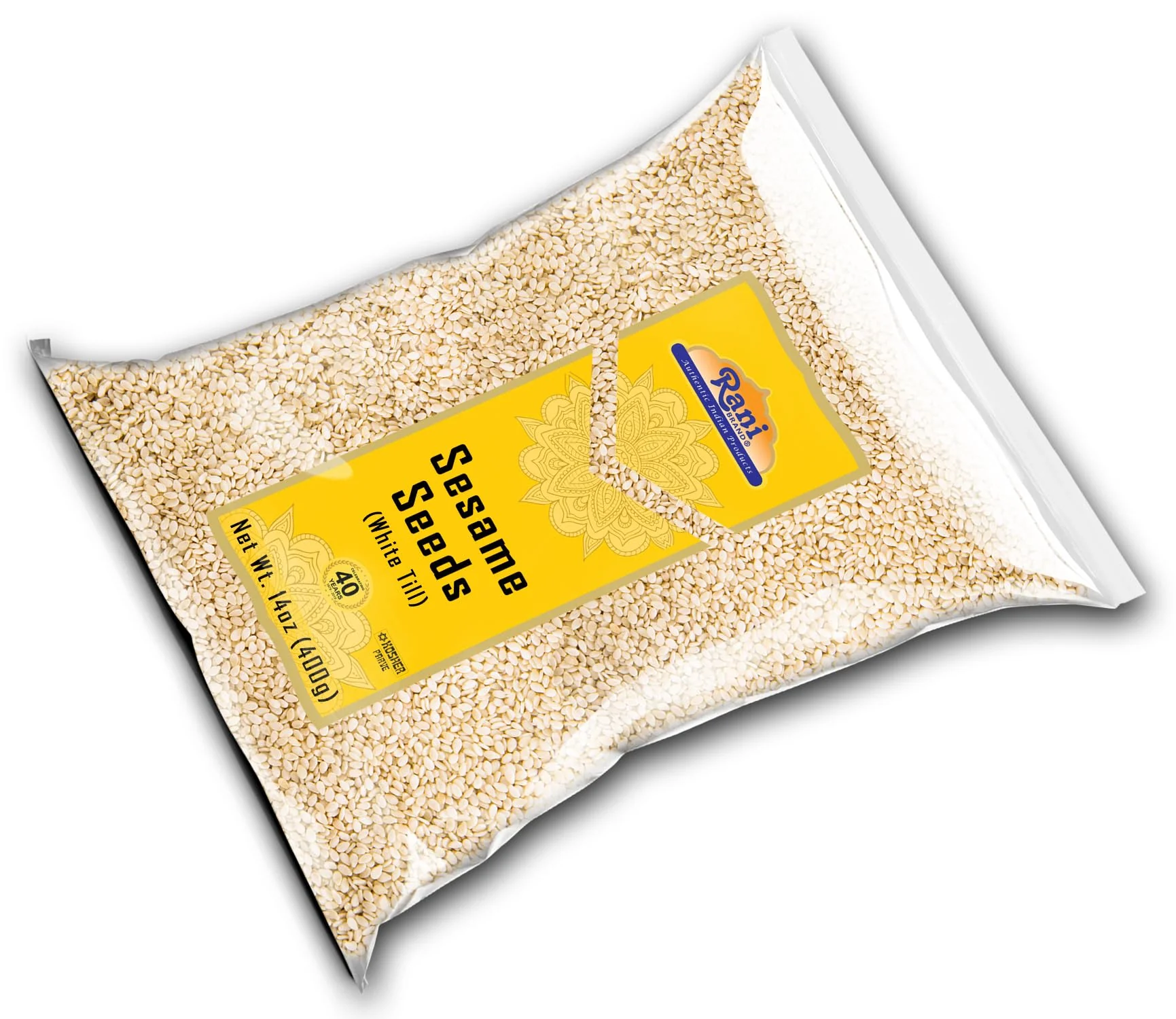 Rani Sesame Seeds White (Till) 14oz (400gm) ~ All Natural | Gluten Free Ingredients | NON-GMO | Kosher | Vegan | Indian Origin - Image 9