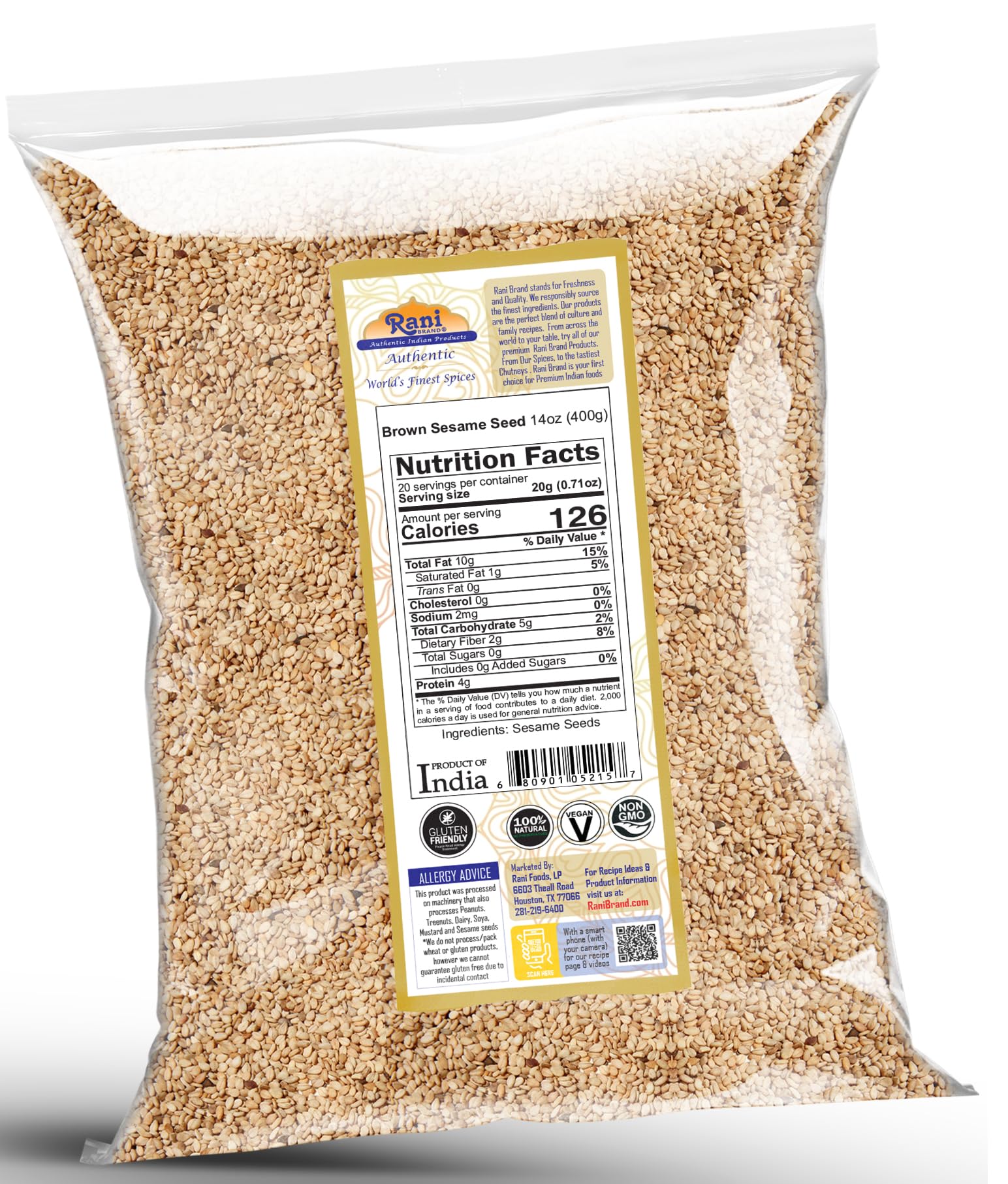 Rani Sesame Seeds (Brown) {3 Sizes Available} - Image 17