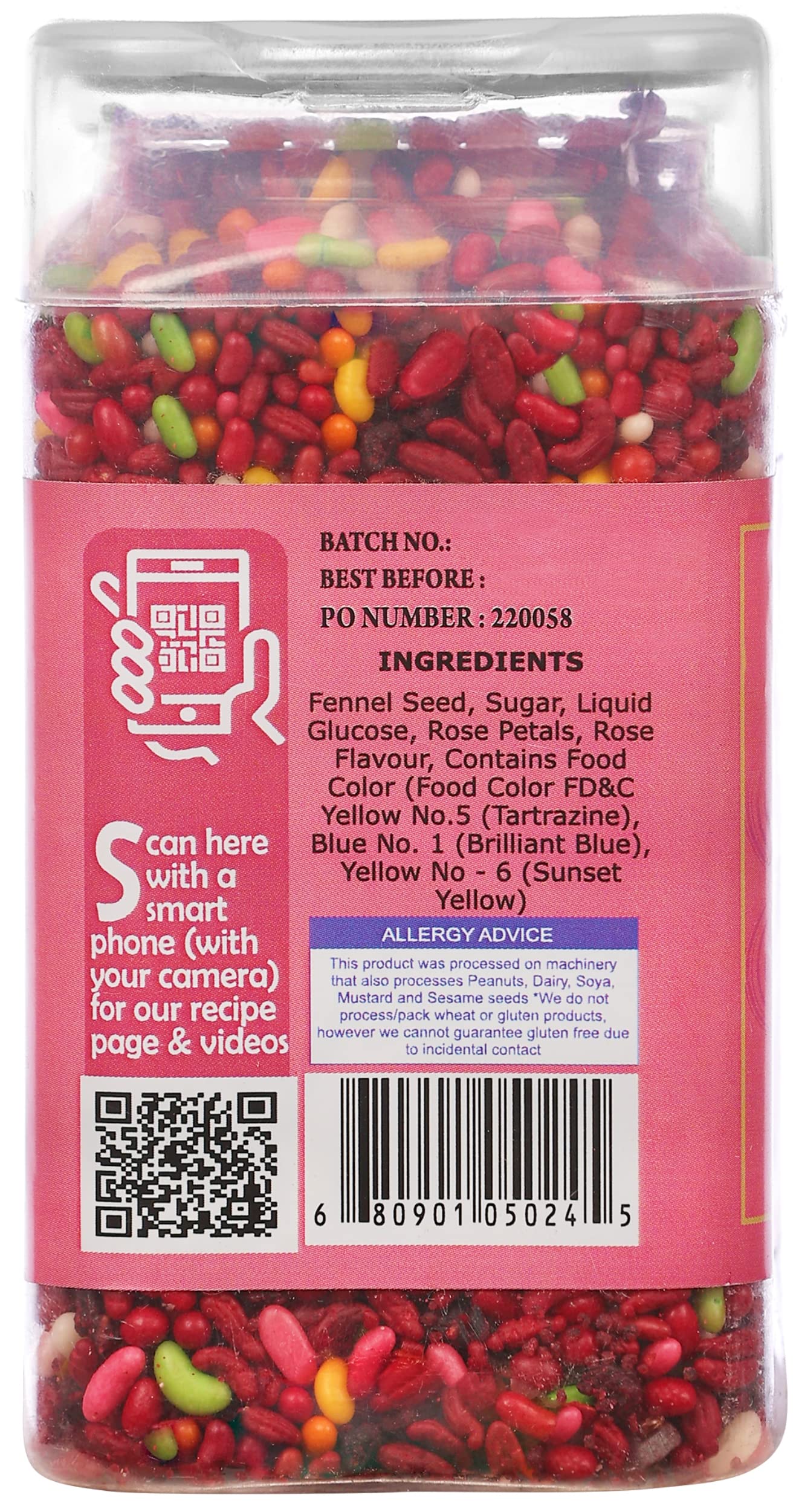 Rani Shahi Rose Saunf 6.47oz (185g) Vacuum Sealed, Easy Open Top, Resealable Container ~ Indian Tasty Treats | Vegan | Gluten Friendly | NON-GMO | Indian Origin - Image 3