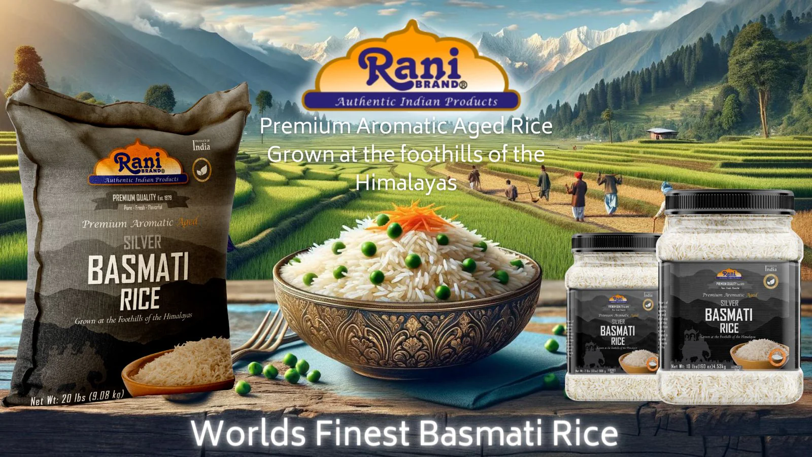 Rani Silver White Basmati Rice Extra Long Aged 40-Pound Bag, 640oz (40lbs) 18.16kg ~ All Natural | Gluten Friendly | Vegan | Indian Origin | Kosher | Export Quality - Image 7