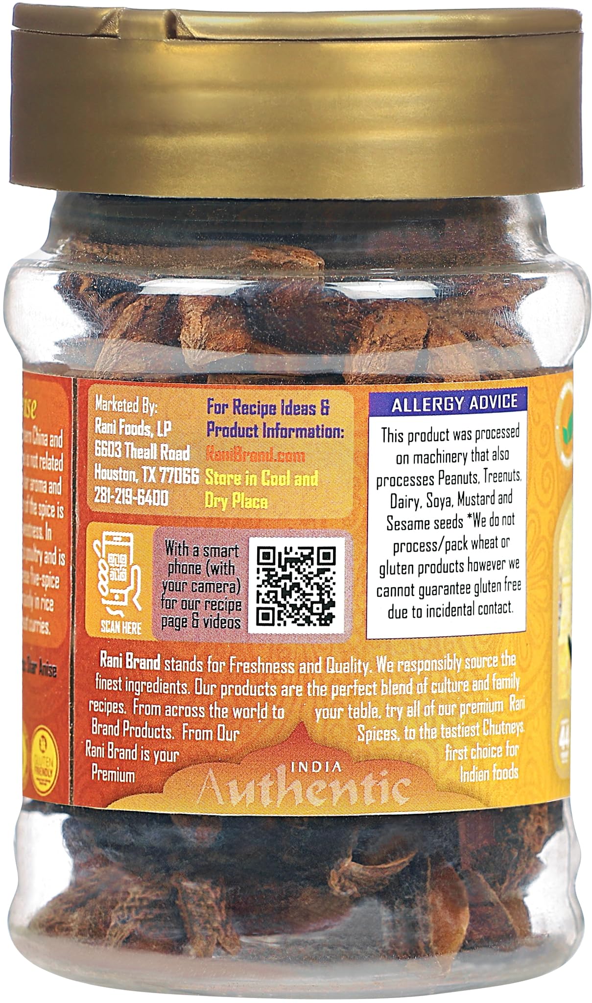 Rani Star Anise Seeds, Whole Pods (Badian Khatai) Spice 1.25oz (35g) PET Jar ~ All Natural | Gluten Friendly | Kosher | Vegan | Whole Chinese Anise Star Sun Dried Spice, Anis Estrella / Illicium Verum, Widely Used for Baking, Drinks, Cooking, and Tea - Image 7