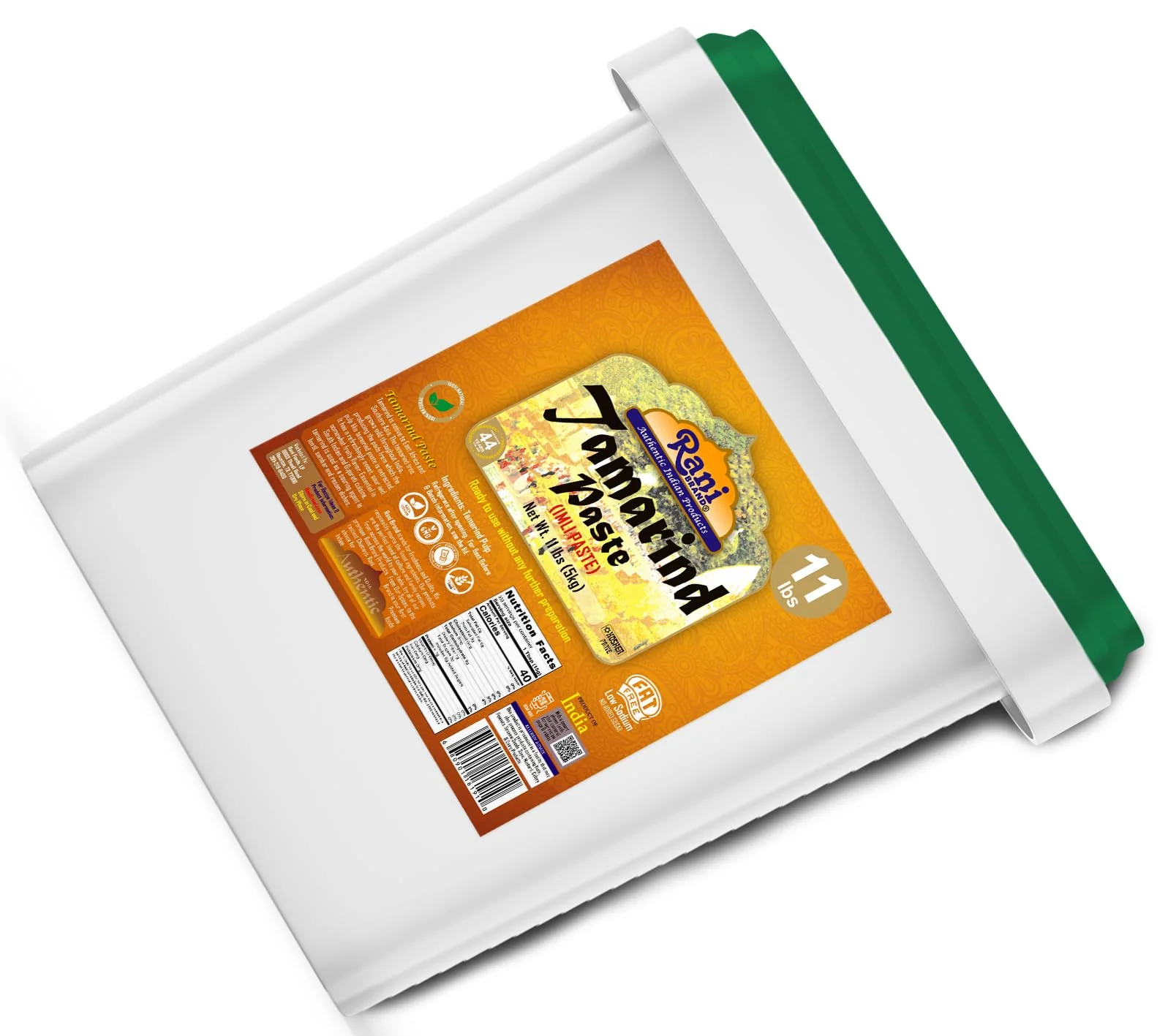 Rani Tamarind Paste Puree (Imli) 176oz (11lbs) 5kg Bulk, No added sugar ~ All Natural | Vegan | Gluten Free | No Colors | NON-GMO | Kosher | Indian Origin - Image 7