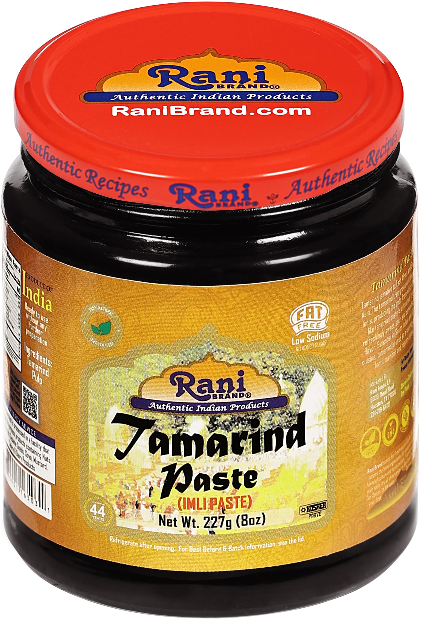 Rani Tamarind Paste Puree (Imli) 8oz (227g) Glass Jar, No added sugar ~ All Natural | Vegan | Gluten Free | No Colors | NON-GMO | Kosher | Indian Origin - Image 7