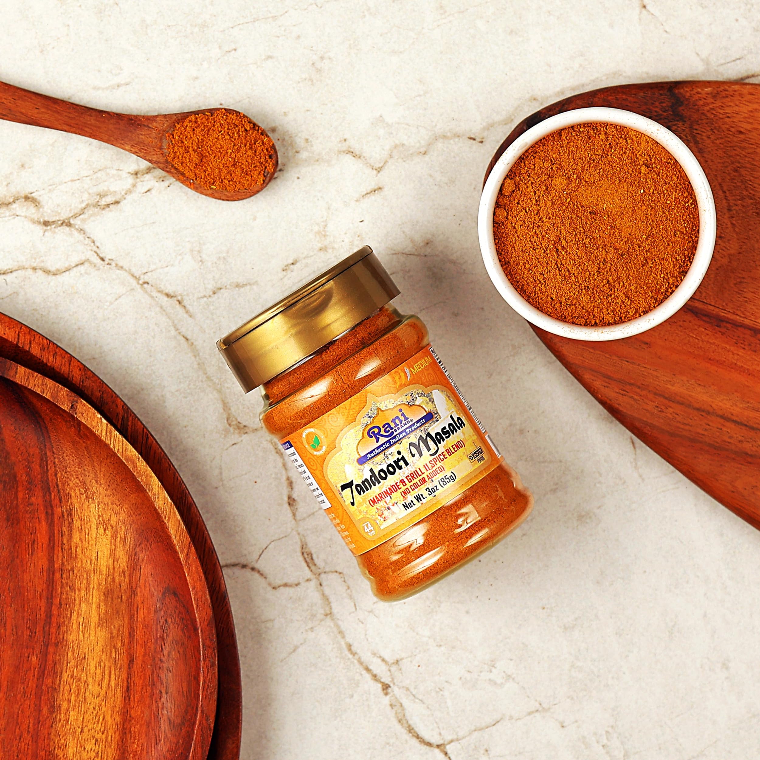 Rani Tandoori Masala (Natural, No Colors Added) Indian 11-Spice Blend 3oz (85g) PET Jar, Pack of 12 ~ Salt Free | Vegan | Gluten Friendly | NON-GMO | Kosher | Indian Origin - Image 2