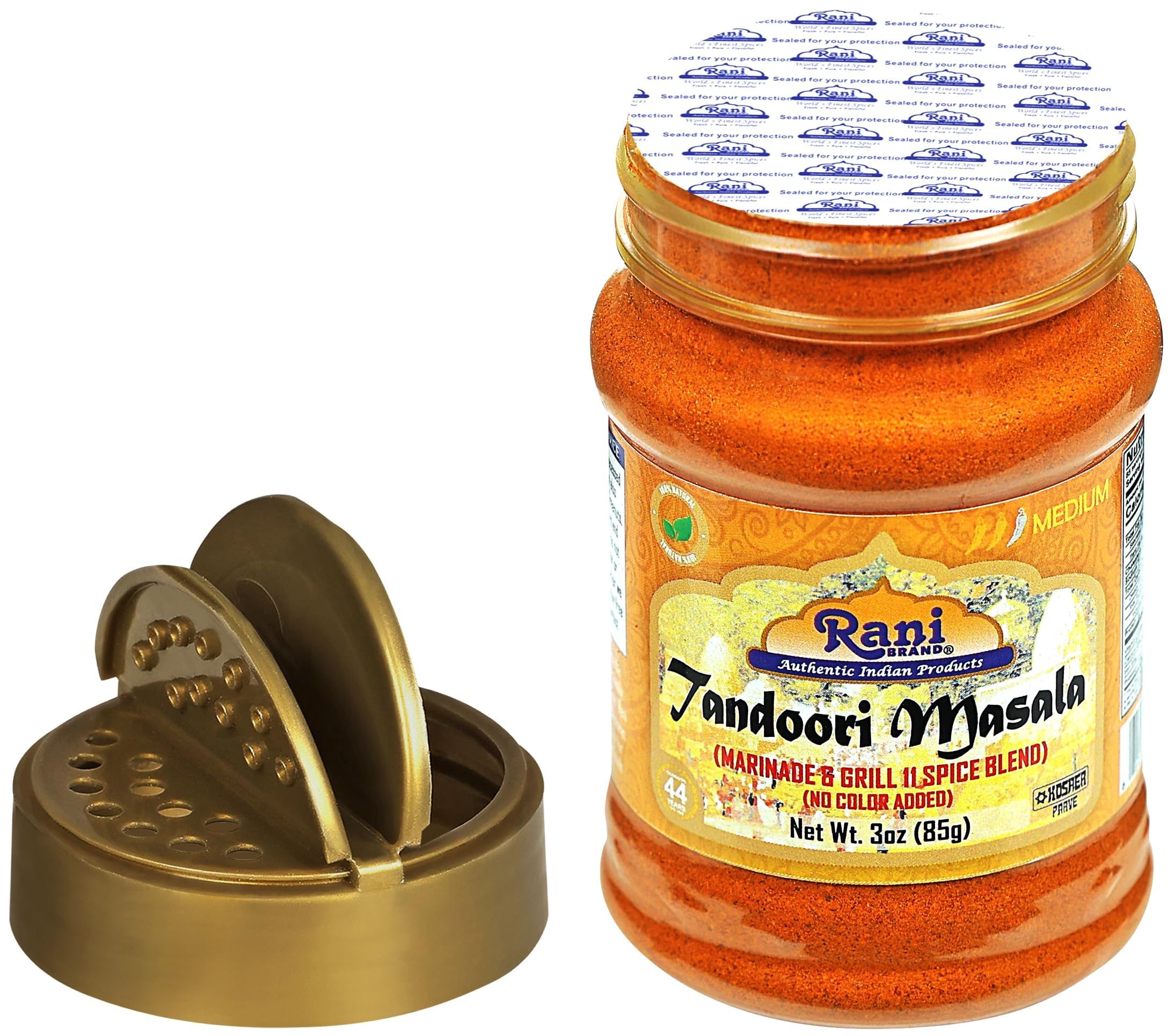 Rani Tandoori Masala (Natural, No Colors Added) Indian 11-Spice Blend 3oz (85g) PET Jar, Pack of 12 ~ Salt Free | Vegan | Gluten Friendly | NON-GMO | Kosher | Indian Origin - Image 7
