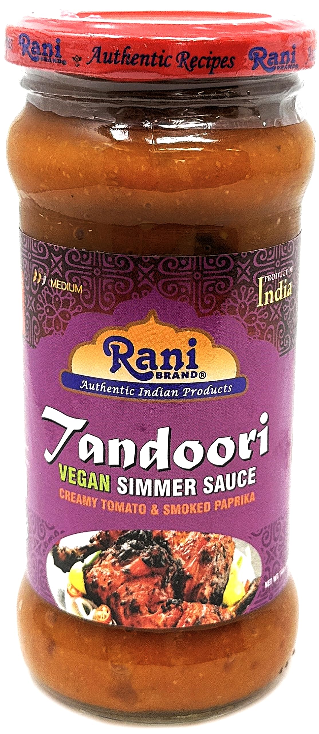 Rani Tandoori Curry Vegan Simmer Sauce (Creamy Tomato & Smoked Paprika) 14oz (400g) Glass Jar, Pack of 5 +1 FREE ~ Easy to Use | Vegan | No Colors | All Natural | NON-GMO | Gluten Free | Indian Origin - Image 5