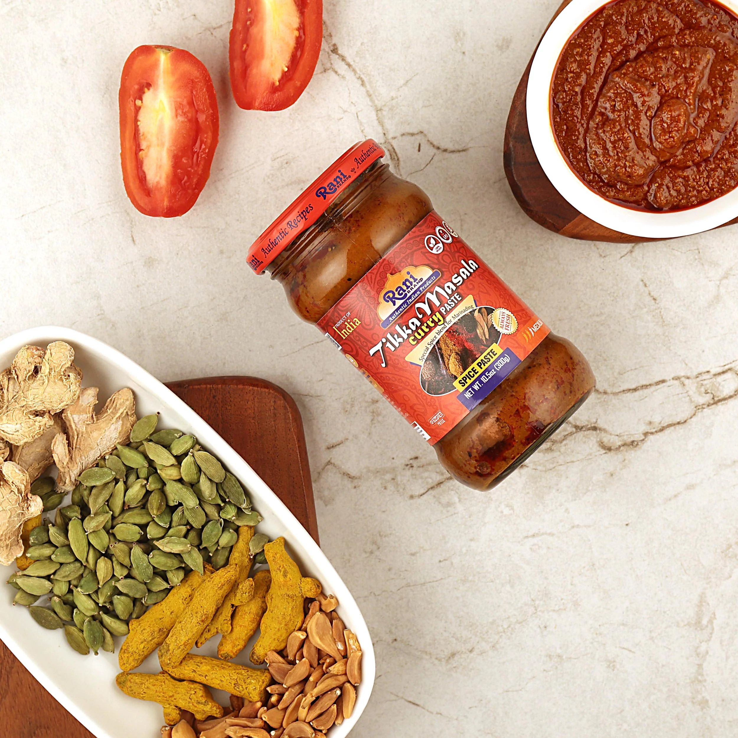 Rani Tikka Masala Cooking Spice Paste 10.5oz (300g) Glass Jar ~ No Colors | All Natural | NON-GMO | Kosher | Vegan | Gluten Free | Indian Origin - Image 5