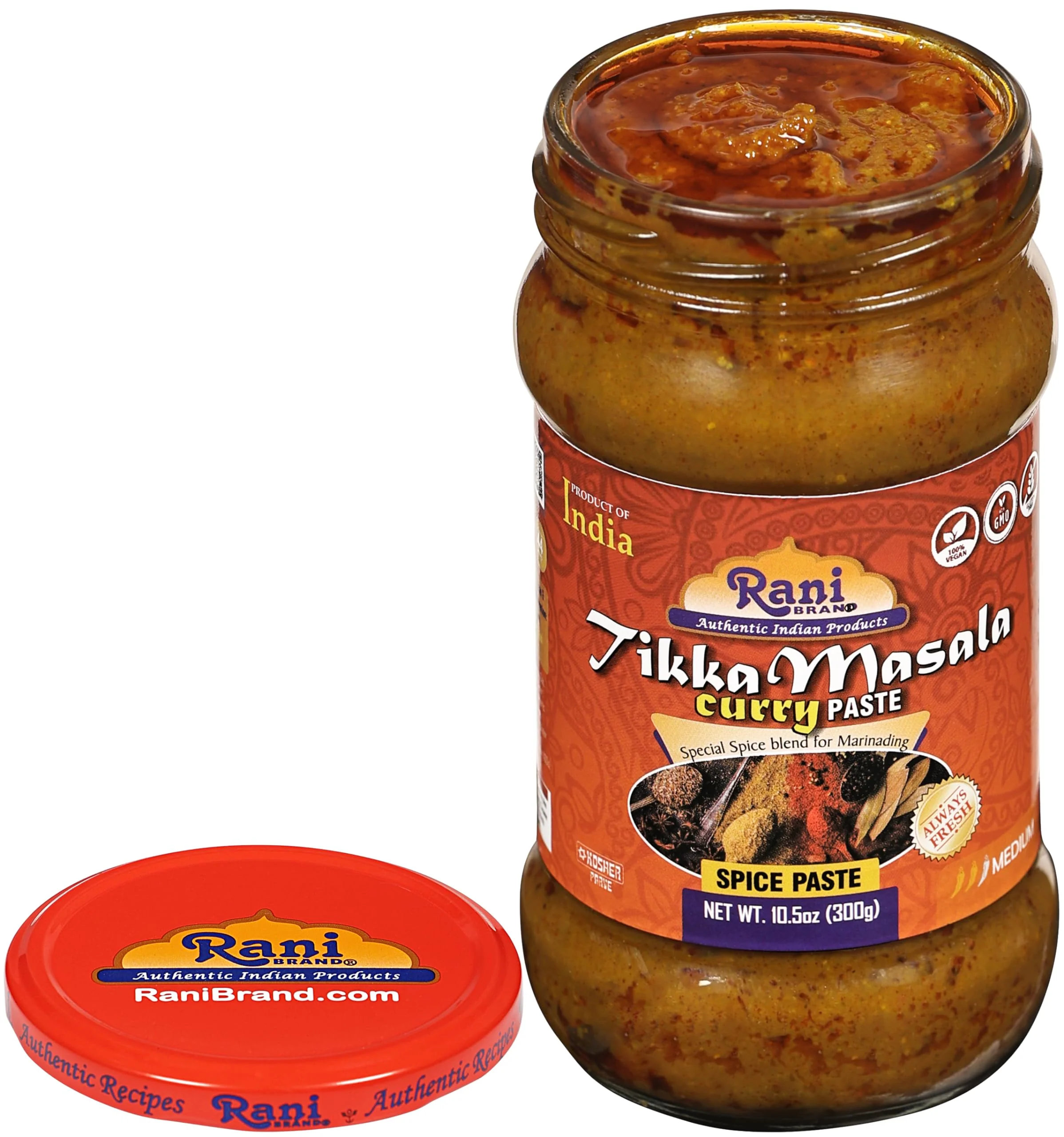 Rani Tikka Masala Cooking Spice Paste 10.5oz (300g) Glass Jar ~ No Colors | All Natural | NON-GMO | Kosher | Vegan | Gluten Free | Indian Origin - Image 8