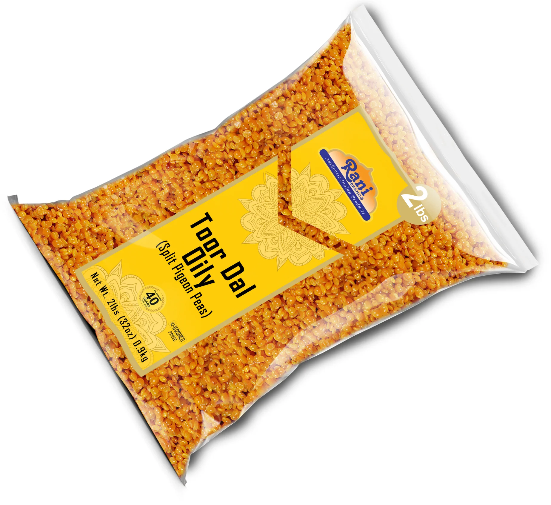 Rani Toor Dal (Split Pigeon Peas) Oily, 32oz (2lbs) 908g ~ All Natural | Gluten Friendly | NON-GMO | Kosher | Vegan | Indian Origin - Image 8