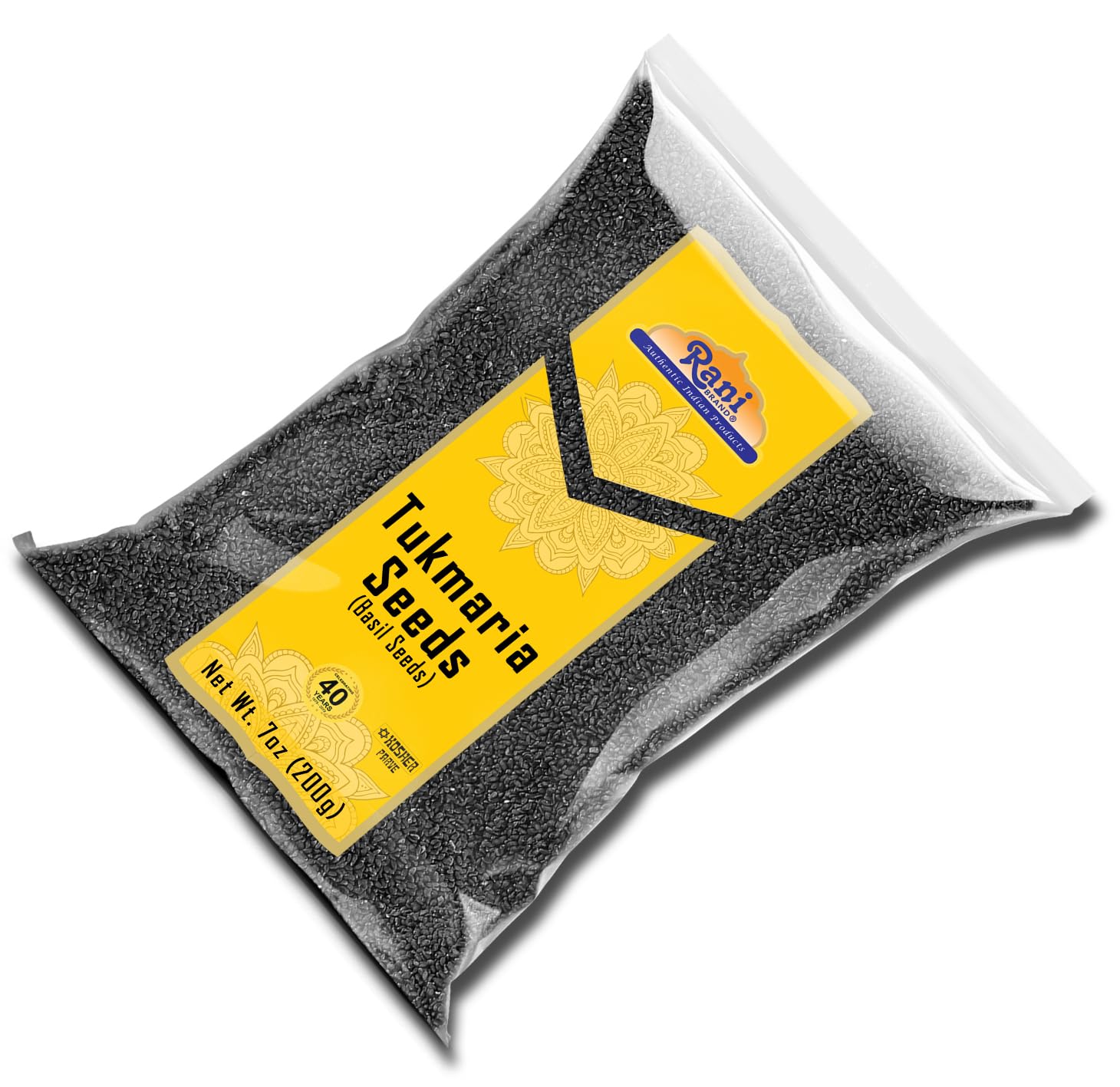 Rani Tukmaria (Holy Basil Seeds) 7oz (200g) Used for Falooda / Sabja Dessert, Spice & Ayurveda Herbal ~ All Natural | Gluten Friendly | NON-GMO | Kosher | Vegan | Indian Origin - Image 9
