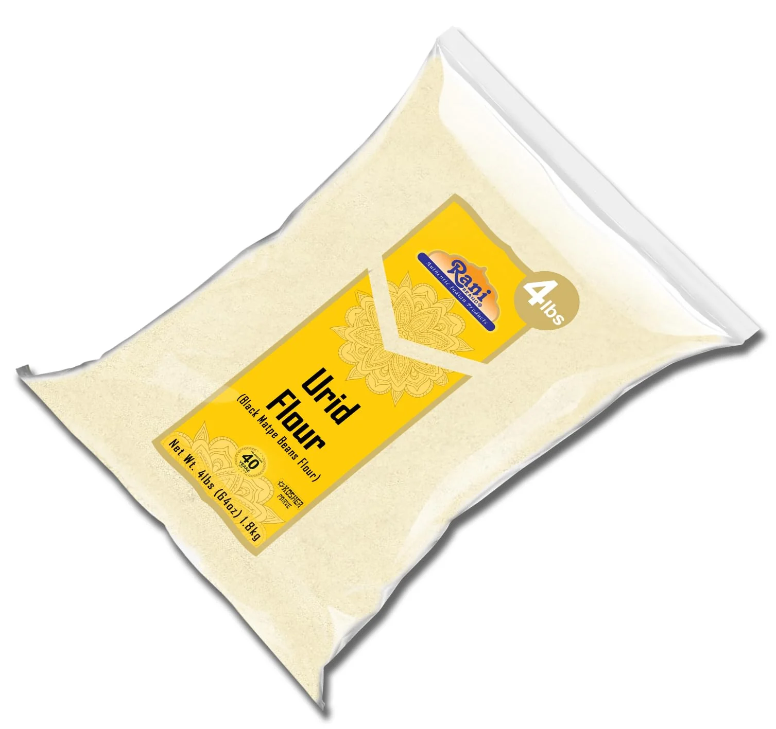 Rani Urid/Urad Flour (Black Matpe Beans Flour) 64oz (4lbs) 1.81kg Bulk ~ All Natural | Vegan | Gluten Friendly | NON-GMO | Kosher | Indian Origin - Image 9