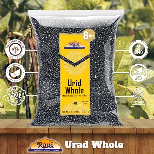 Rani Urid / Urad Whole Black (Matpe Beans) Lentils, 128oz (8lbs) 3.6kg Bulk ~ All Natural | Gluten Friendly | NON-GMO | Kosher | Vegan | Indian Origin - Image 4