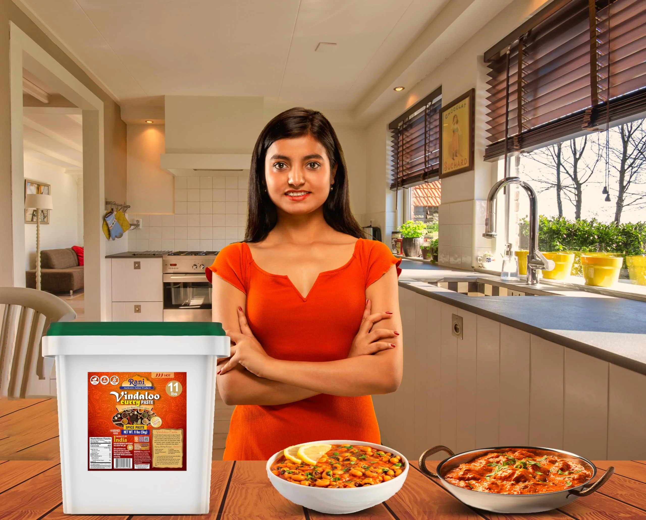 Rani Vindaloo Curry Cooking Spice Paste, Hot! 176oz (11lbs) 5kg Bulk ~ No Colors | All Natural | NON-GMO | Kosher | Vegan | Gluten Free | Indian Origin - Image 5