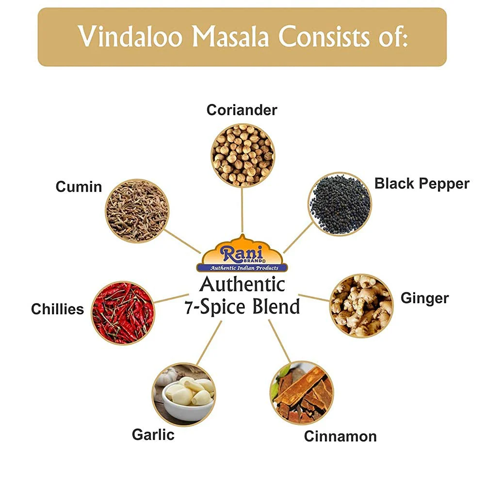 Rani Vindaloo Curry Masala Natural Indian Spice Blend 80oz (5lbs) 2.27kg Bulk PET Jar ~ Salt Free | Vegan | Gluten Friendly| NON-GMO | No colors | Indian Origin - Image 2