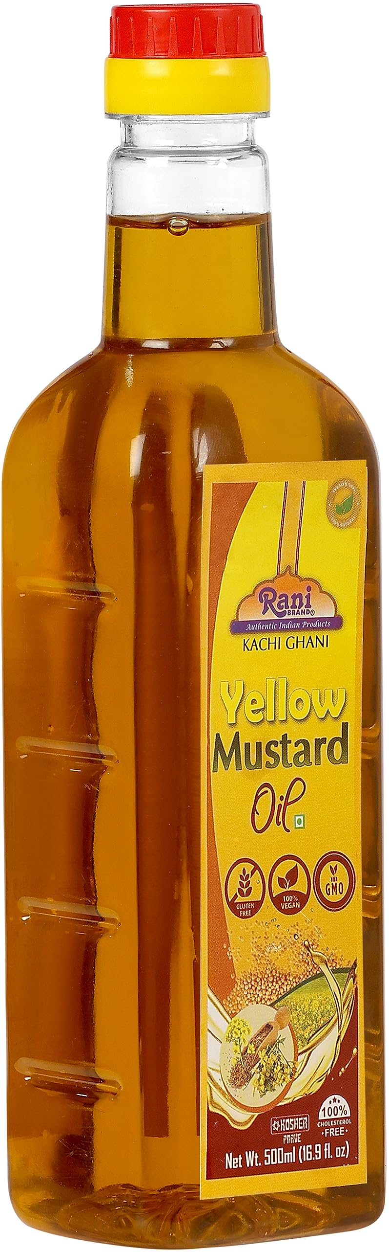 Rani Yellow Mustard Oil (Kachi Ghani) 16.9 Ounce (500ml) NON-GMO | Gluten Free | Kosher | Vegan | 100% Natural - Image 3