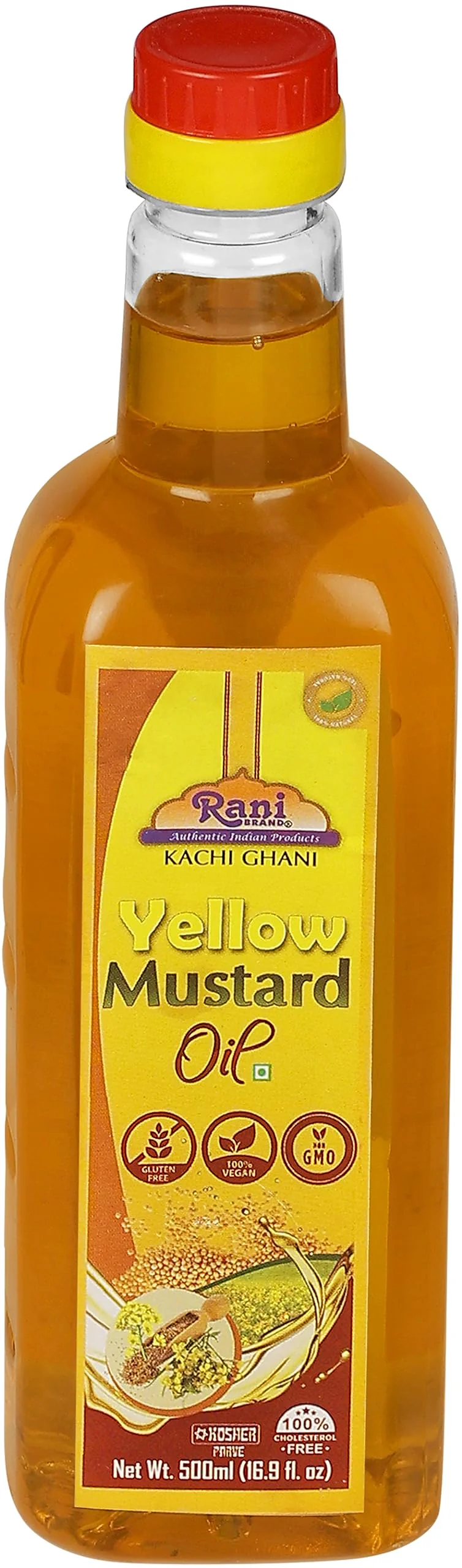 Rani Yellow Mustard Oil (Kachi Ghani) 16.9 Ounce (500ml) NON-GMO | Gluten Free | Kosher | Vegan | 100% Natural - Image 4