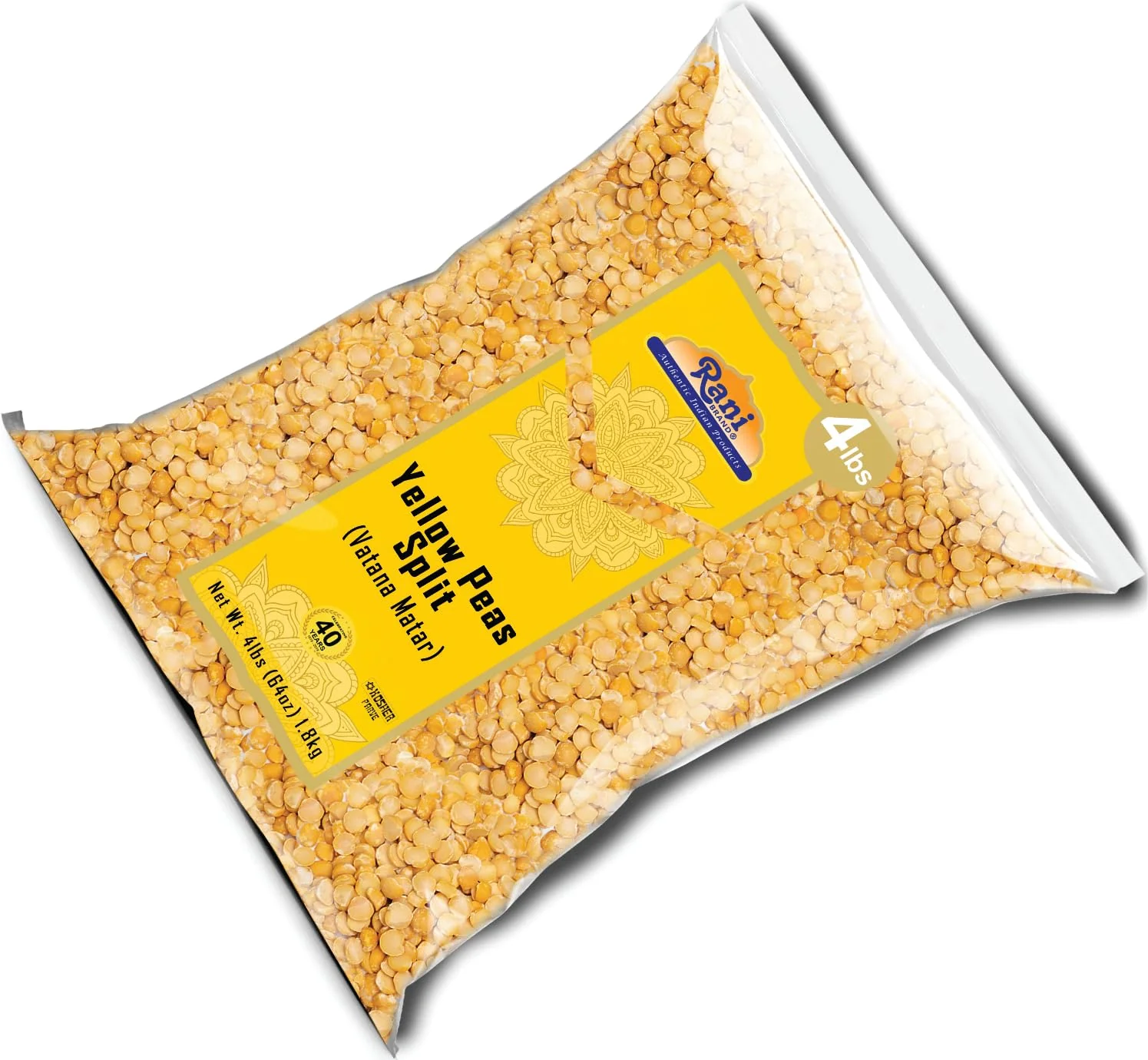 Rani Yellow Peas Split, Dried (Vatana, Matar) 64oz (4lbs) 1.81kg Bulk ~ All Natural | Vegan | Gluten Friendly | Kosher | Product of USA - Image 7